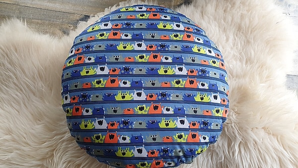 Bodenkissen Kindersitzkissen Sitzkissen kleine Monster blau W813