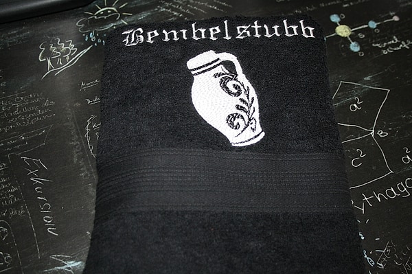 Handtuch Bembel mit Namen bestickt