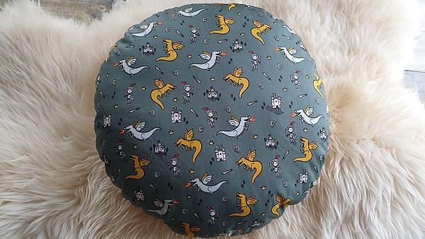Bodenkissen Kindersitzkissen Sitzkissen Ritter Drache W1327
