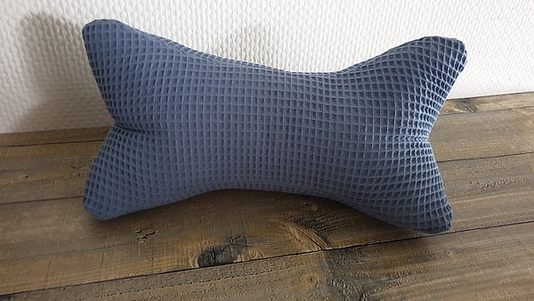 Leseknochen Nackenkissen Lesekissen Waffelpique Waffel jensblau W1047