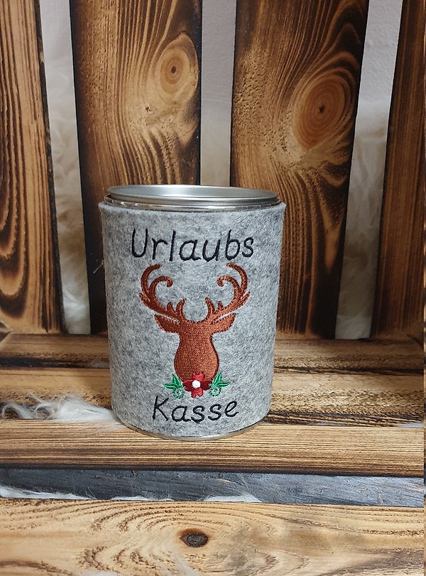 Spardose Urlaub Urlaubskasse Hirsch Elch Wollfilz W138