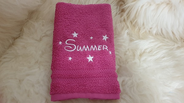 Handtuch Sterne #9 mit Namen bestickt W552