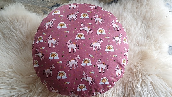 Bodenkissen Kindersitzkissen Sitzkissen Einhorn Regenbogen W1362