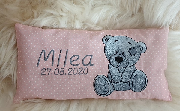 Wellnesskissen Teddy Bär mit Namen W1462