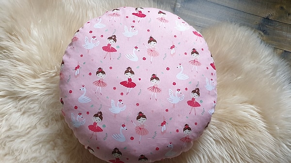 Bodenkissen Kindersitzkissen Sitzkissen Ballerina Schwan rosa W1265