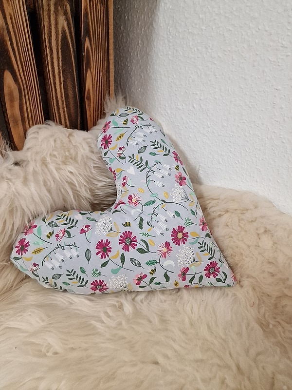 Herzkissen Mastektomie Kissen Brustherzkissen Lagerungskissen Blumen W1301