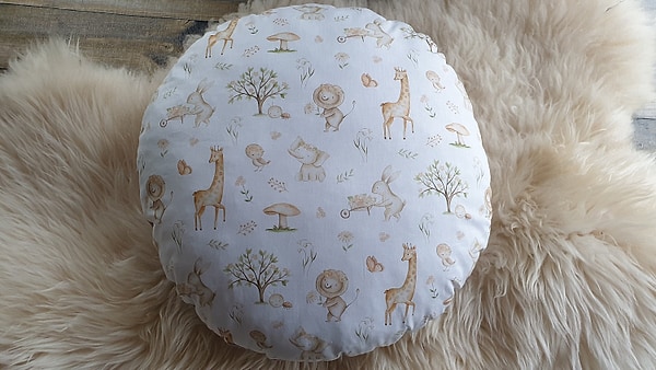 Bodenkissen Kindersitzkissen Giraffe Löwe Elefant Baum W811