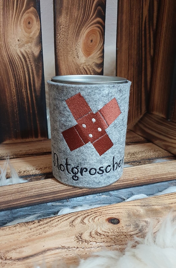 Spardose Notgroschen Reserve Wollfilz W147