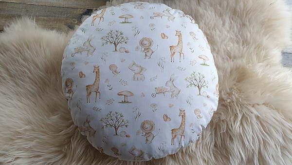 Bodenkissen Kindersitzkissen Giraffe Löwe Elefant Baum W811