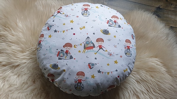 Bodenkissen Kindersitzkissen Sitzkissen Rakete Mond Sterne Weltraum #3 W1124