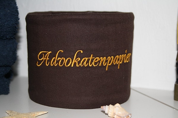 Klopapierverstecker Klopapierbanderole Advokatenpapier W672