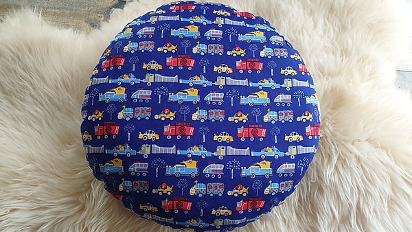 Bodenkissen Kindersitzkissen Sitzkissen Auto Feuerwehr royalblau W1026