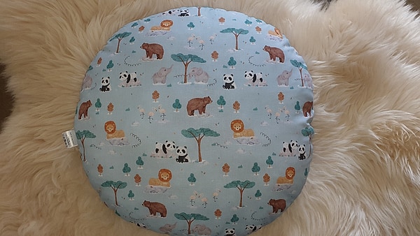 Bodenkissen Kindersitzkissen Sitzkissen Löwe Elefant Panda Bär hellblau W1080