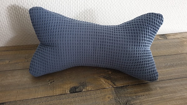 Leseknochen Nackenkissen Lesekissen Waffelpique Waffel jensblau W1047
