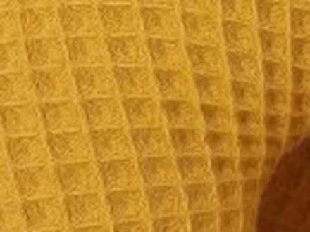 Waffelpique goldgelb